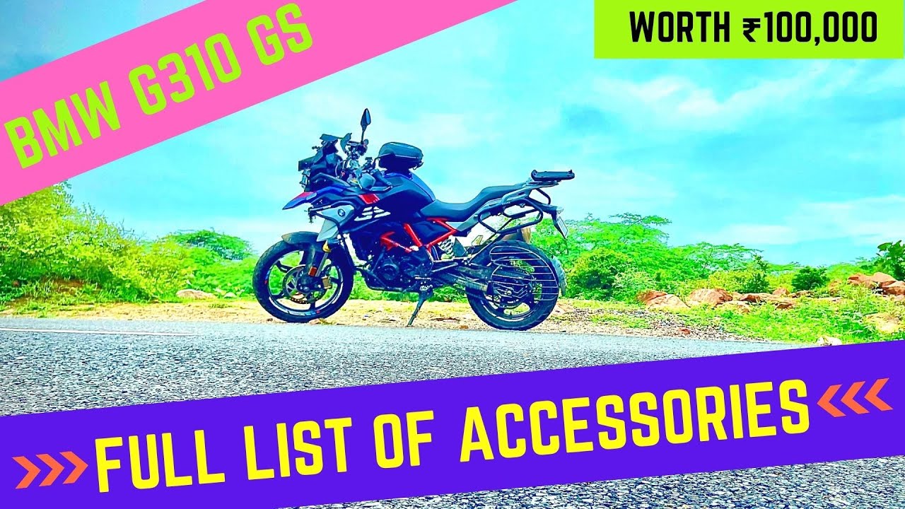 BMW 310 GS Accessories worth Rs. 80,000 