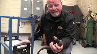 Preventative maintenance of the plasma cutter.