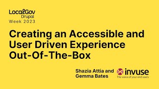 Creating an Accessible and User Driven Experience Out-Of-The-Box