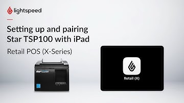 Setting up and pairing Star TSP100 with iPad