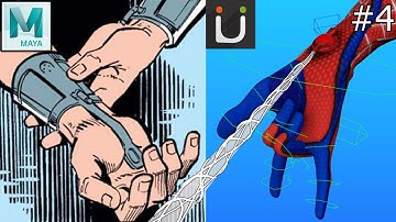 How to animate spider-man web-shooters | animBots temp controls grab and release space