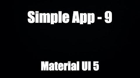 Hướng dẫn Material UI 5: Simple App (9) Drawer