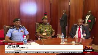 BREAKING: Tinubu Decorates New Acting IGP Tunji Disu at Presidential Villa