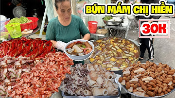 Hấp Dẫn Tô Bún Mắm Heo Quay 30K Của Chị Út Hiền Bán Chỉ 2 Tiếng Là Hết Sạch