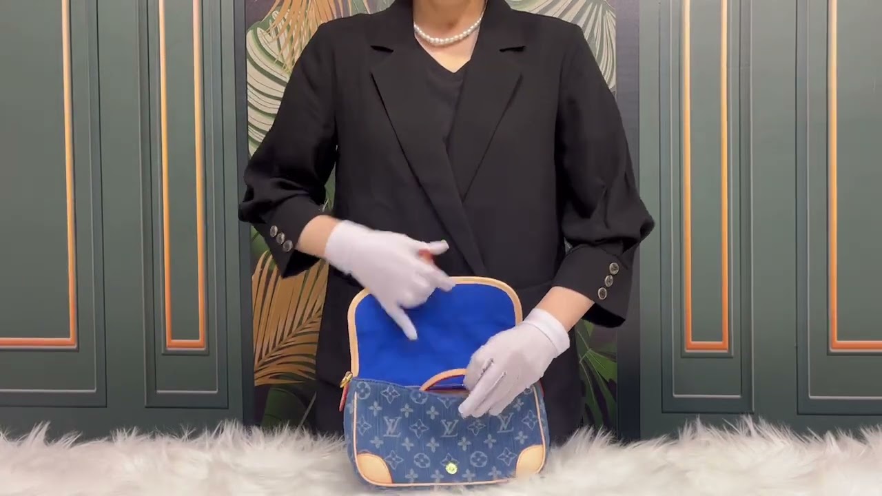 13 LV Diane Satchel denim