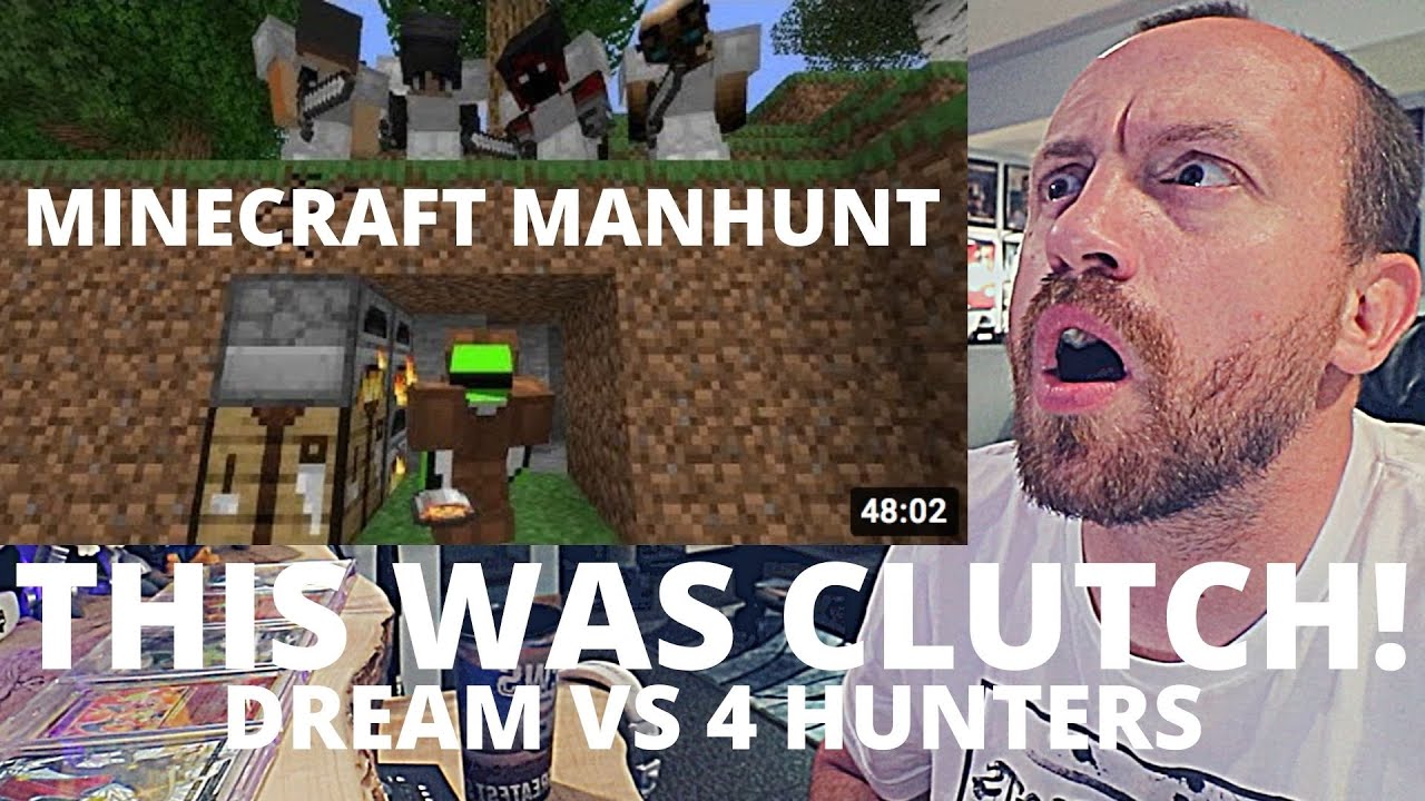 OMG THAT ENDING! Dream Minecraft Speedrunner VS 4 Hunters (REACTION!) Minecraft Manhunt