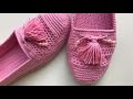 Püsküllü Makosen Patik Anlatımı /  Crochet House Shoes