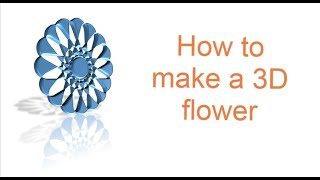 how to make a 3D flower in power point