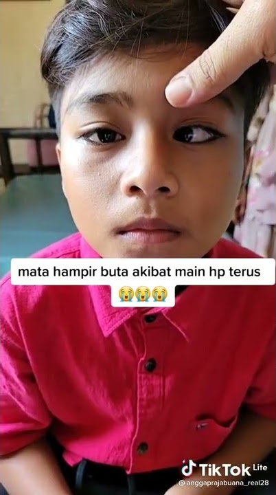 akibat main hp terlalu lama (wah bahaya nih musuh sahaya)