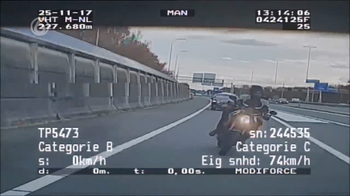 Motorrijder politie achtervolging met 200 km/h op de A27 - WEGMISBRUIKERS