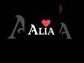 Alia❤️ ||Comment Your Name 🥰 #alia #a #nameworld #name_status #name #youtubeshorts #shorts #nameart