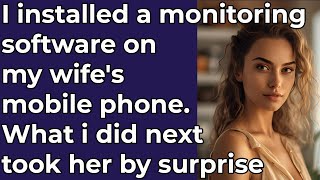 I installed a monitoring software on my wife's mobile phone. What i did next took her by surprise