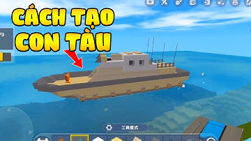 Mini World: Cách để chế tạo ra 1 con tàu trong bản cập nhật đại dương