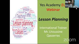ITTI Algeria: Lesson Planning by international trainer, Mr. Lhoussine Qasserras