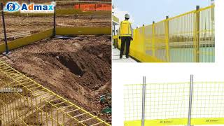 Admax Edge Protection System refers to a safety barrier solution designed for construction sites.