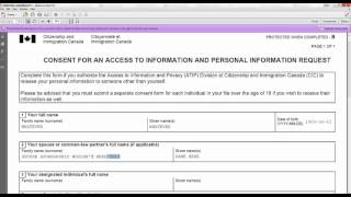 HOW TO FILL IMM5744 CONSENT FORM FOR ATIP