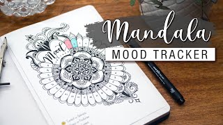 How to draw a MANDALA | Use as a mood tracker for your Bullet Journal -  YouTube