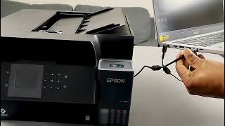 How to Connect Epson ET-3950 to Computer via USB & Print a Test Page