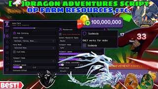 [🌩️]Dragon Adventures🐉 Script OP Godmode🔥,Auto-Fishing,Collect Chests/Eggs🤩,Farm Resources+More😎 screenshot 5