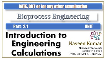 Basics : Units & Dimensions || Bioprocess Engineering || GATE || DBT  || NS Online Education