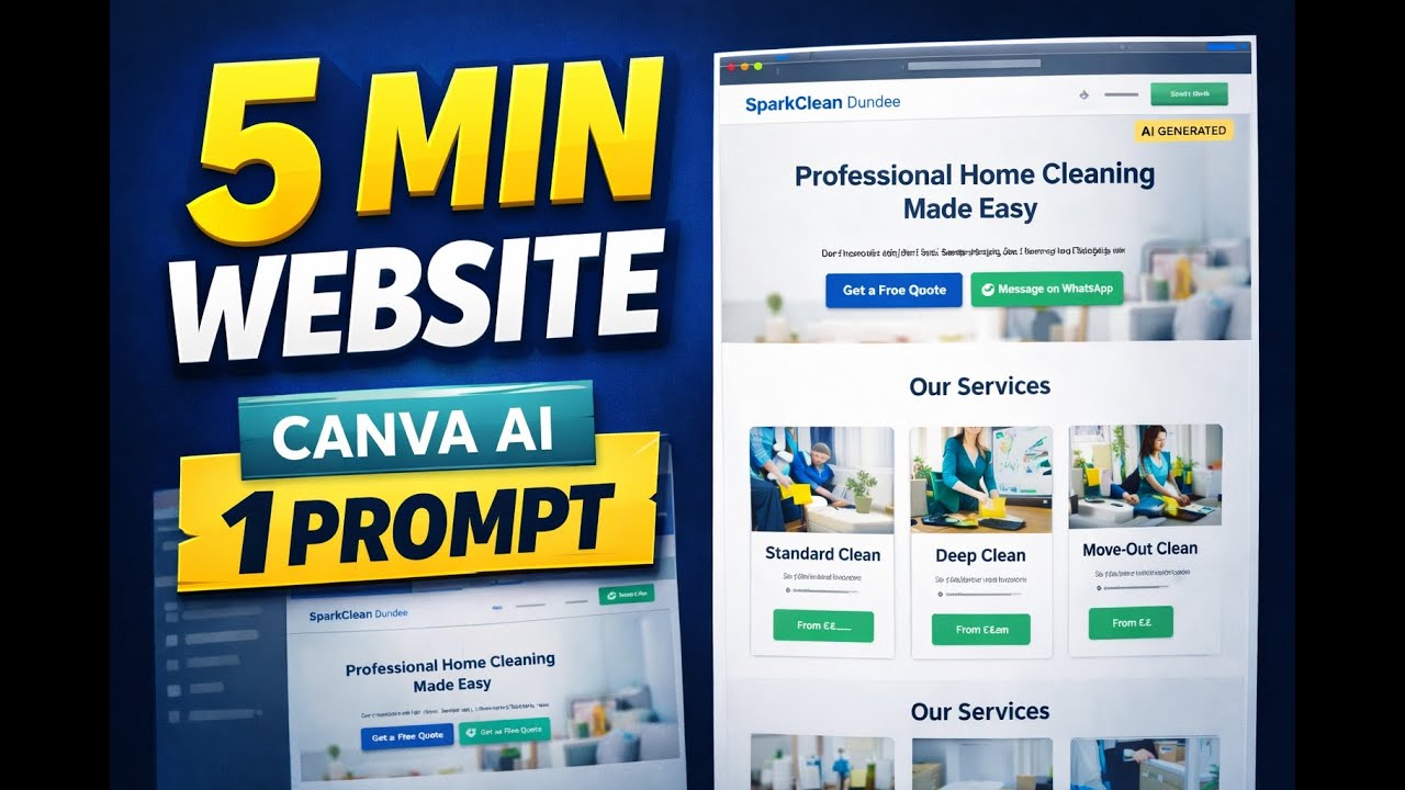 Build a Website in 5 Minutes Using ONE AI Prompt (No Coding) - YouTube