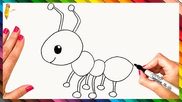 How To Draw An Ant Step By Step 🐜 Ant Drawing Easy