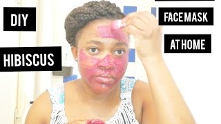 DIY hibiscus face mask for glowing and clear skin / hibiscus face mask homemade/hibiscus face mask .