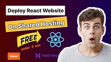 how to deploy react app using shared hosting cpanel in less than 4 minutes | React Tutorial
