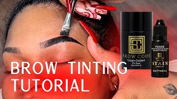 BROW TUTORIAL: Eyebrow Tinting with Brow Code Stain