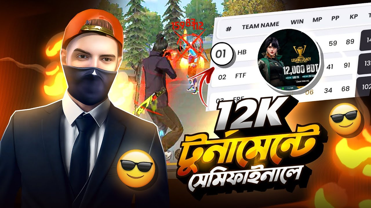 ১২ হাজার টাকার টুর্নামেন্টের League stage এ টপ১ করলাম।hyper 69