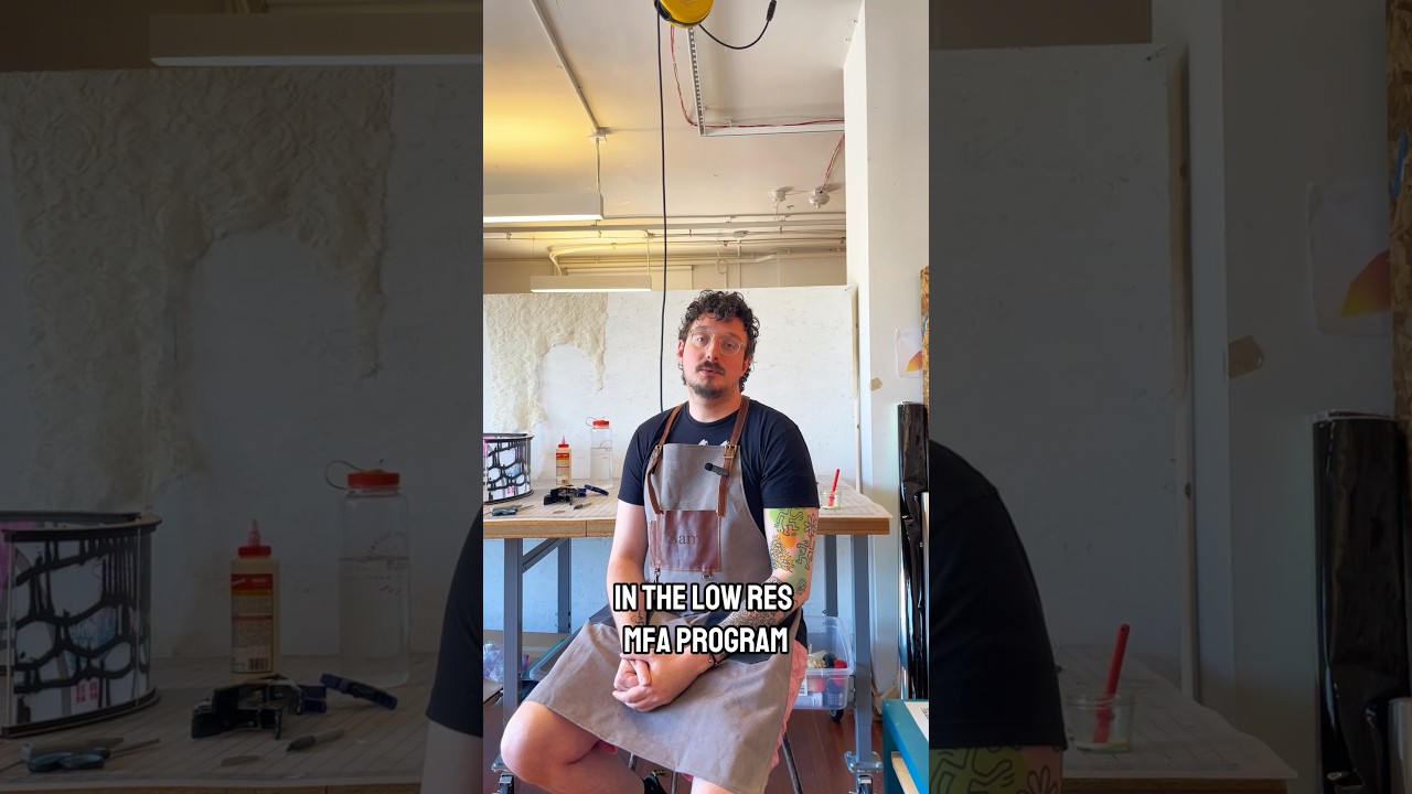 In the studio with Samuel Jayms Case, Low-Res MFA in Visual Studies candidate at PNCA.