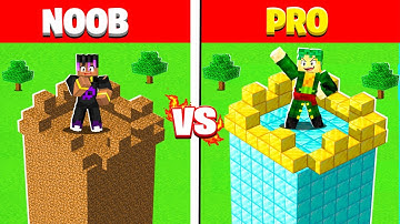Minecraft NOOB vs PRO: SAFEST SECURITY TOWER BUILD CHALLENGE🤯
