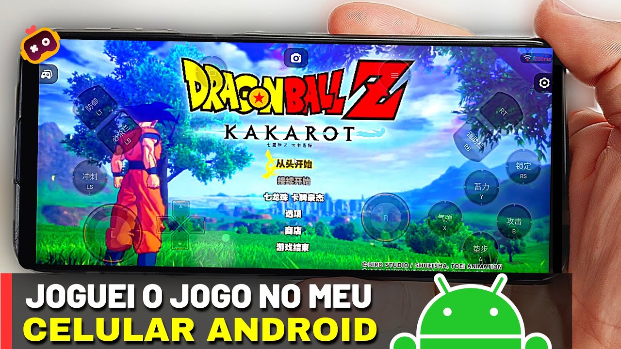 SAIU!! Como JOGAR Dragon Ball Z Kakarot no CELULAR ANDROID, em