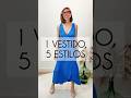 5 ESTILOS CON 1 VESTIDO DE VERANO💙 Tips de moda. minimalismo