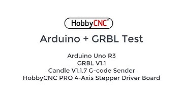 Arduino UNO R3, GRBL 1.1, Candle (G-Code Sender) and HobbyCNC PRO Stepper Motor Driver Board.