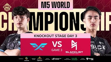 [AR] M5 Knockout Stage Day 3 FF VS BLCK Game 3