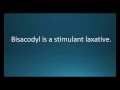 How To Pronounce Bisacodyl Dulcolax Memorizing Pharmacology Video Flashcard 
