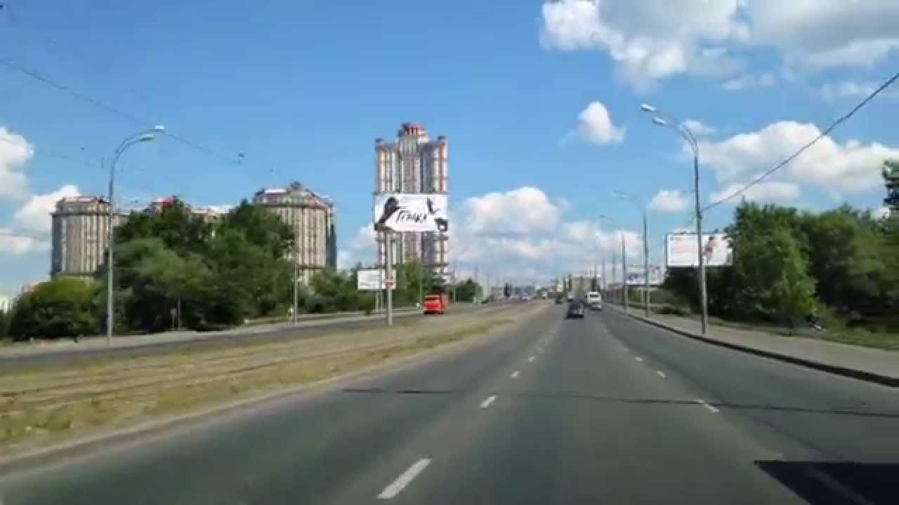 жк АЛЫЕ ПАРУСА (СЗАО, Москва) проезд от Строгино - 07.2014 - YouTube