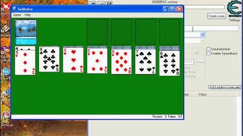 how to cheat solitaire with cheat engine