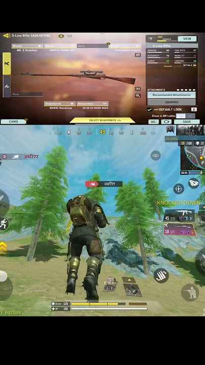 1- SHOT 3-LINE RIFLE GUNSMITH CODM BR #shorts #codm #callofduty #callofdutymobile