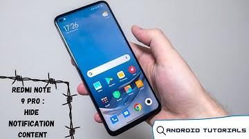 How To Hide Notification Content In Redmi Note 9 Pro | Hide Notification Content Redmi