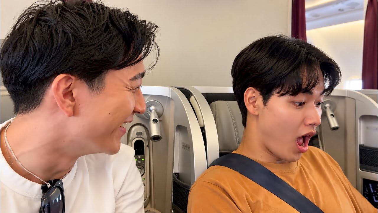 彼氏、ビジネスクラスに興奮するの巻 #vlog