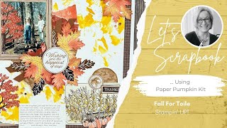 Paper Pumpkin, Scrapbooking Video, Fall For Toile
