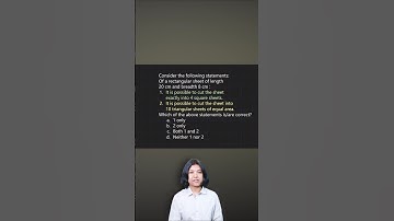 UPSC CSAT |Rectangular Sheet Puzzle | Can You Find the Correct Statements?  #shorts