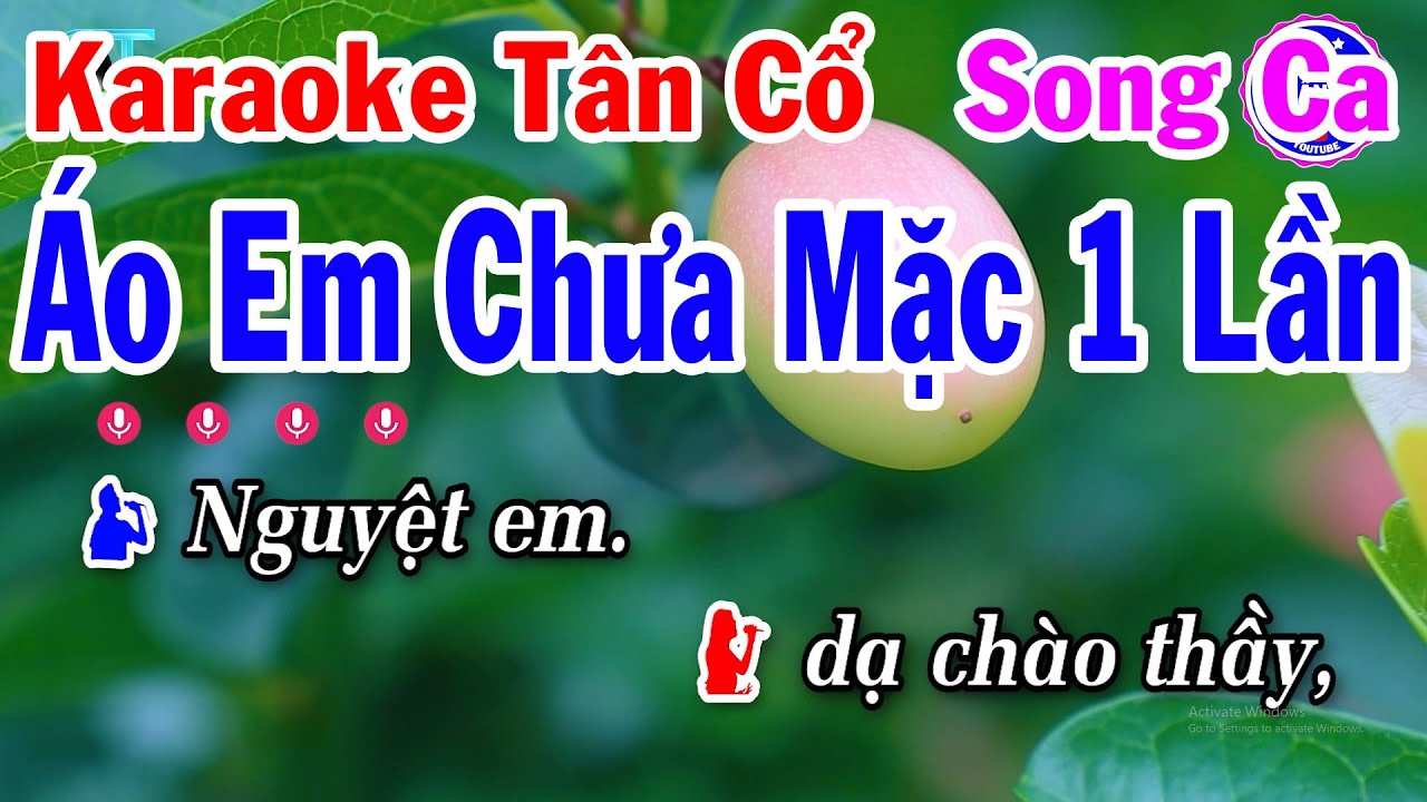 Karaoke Tân Cổ Áo Em Chưa Mặc Một Lần Song Ca Beat
