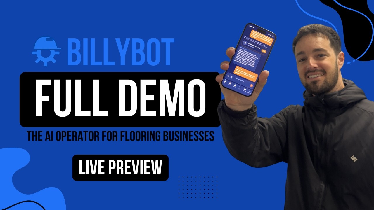 BillyBot Demo - The AI operator for flooring businesses - YouTube