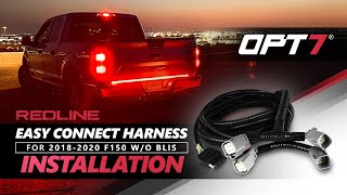 How To Opt7 Redline Led Light Bar Easy Plug & Play Connect Harness On 2018, 2019, 2020 Ford F150