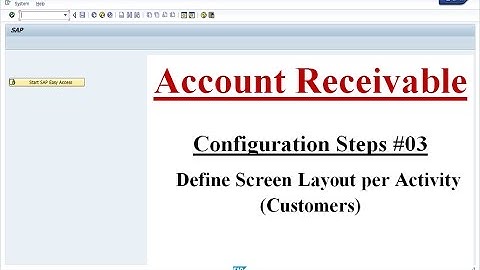 AR Config Step #03 Define Screen Layout per Activity Customers