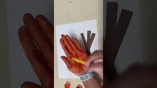 Handprint Campfire ART idea for Preschool Teachers and Parents #shorts #preschoolart #handprintart