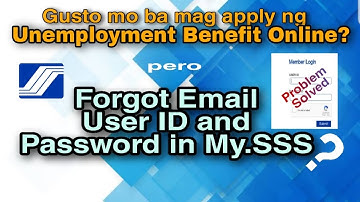 FORGOT USER ID AND PASSWORD IN MY.SSS? || HERE